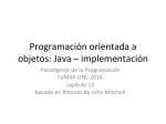 Programación orientada a objetos: Java – implementación
