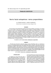 Nervio facial extrapetroso: ramos preparotídeos