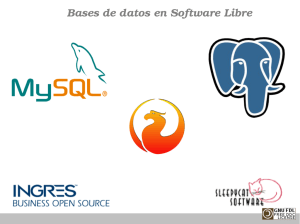 Bases de datos en Software Libre
