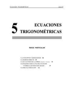 Ecuaciones Trigonométricas