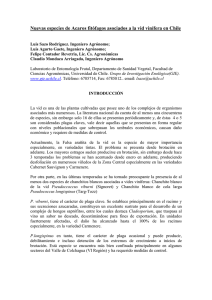 Nuevas especies de Acaros fitófagos asociados a la vid vinífera en