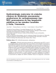 Epidemiología molecular de aislados clínicos de Klebsiella