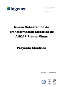Nueva Subestación de Transformación Eléctrica de ANCAP Planta