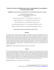 Fuente de corriente estabilizada para láseres semiconductores con