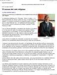 7/11/11 on alMomento.net: ``El avance del voto religioso`