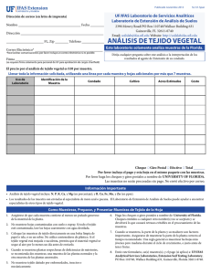 an&aacute;lisis de tejido vegetal - EDIS