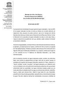 Mensaje de la Sra. Irina Bokova, Directora General de