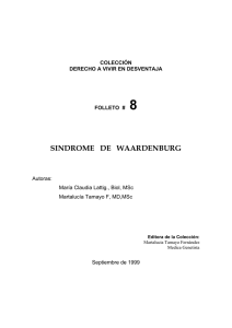 SINDROME DE WAARDENBURG