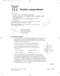 Paralelo y perpendicular