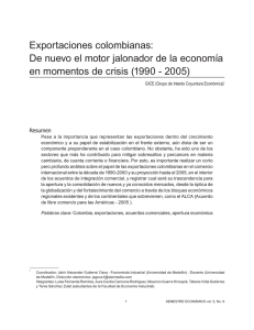Exportaciones colombianas - Revista Ingenierías Universidad de