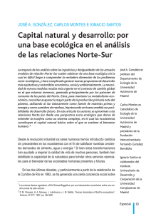 Capital natural y desarrollo: por una base ecológica en el análisis