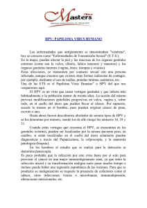 HPV : PAPILOMA VIRUS HUMANO