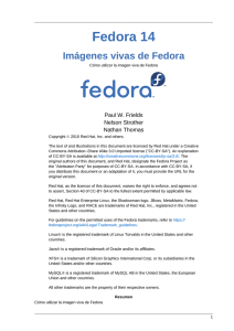 Imágenes vivas de Fedora - Cómo utilizar la imagen