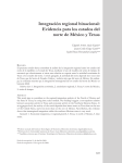 Integración regional binacional: Evidencia para los estados del