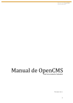 Manual OpenCMS - Departamentos