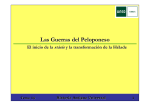 Las Guerras del Peloponeso - Horarios de los centros asociados de
