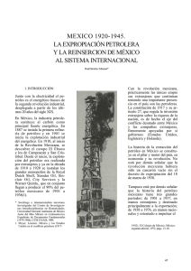 mexico 1920-1945. la expropiación petrolera y la reinsercion de