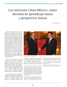 Las relaciones China-México - revista de comercio exterior