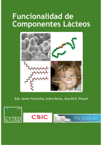 Funcionalidad componentes lácteos