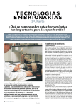 tecnologias embrionarias - Sitio Argentino de Producción Animal