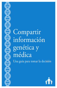 Compartir información genética y médica