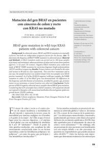 Mutación del gen BRAF en pacientes con cánceres de colon y recto
