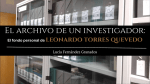 El fondo personal de Leonardo Torres