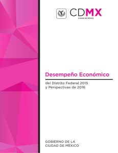 Desempeño Económico del Distrito Federal 2015 y