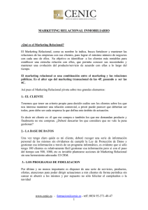 MARKETING RELACIONAL INMOBILIARIO