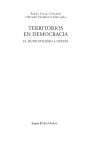 TERRITORIOS EN DEMOCRACIA