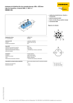 sistemas de distribución de actuador/sensor, M8 x 1/Ø 8mm