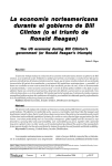 La economía norteamericana durante el gobierno de Bill Clinton (o