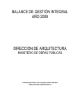 Año 2009 - Dirección de Arquitectura