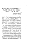 los efectos de la partici- pación femenina en la revolución de i 9