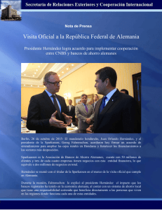 documento - Secretaría de Relaciones Exteriores de Honduras