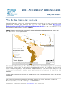 Zika - Actualización Epidemiológica