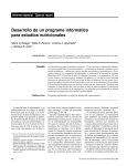 Desarrollo de un programa informático para estudios nutricionales