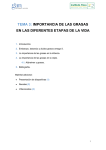 tema 3: importancia de las grasas en las diferentes