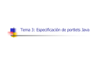 Tema 3: Especificación de portlets Java