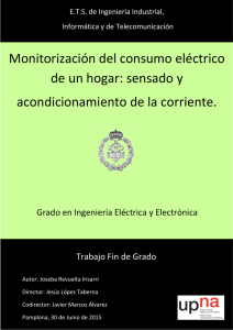 Monitorización del consumo eléctrico de un hogar: sensado y