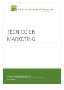 técnico en marketing - Escuela Francesa de Negocios