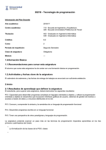 30218 - Tecnología de programación