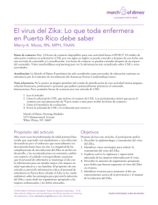 El virus del Zika: Lo que toda enfermera en Puerto