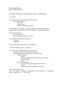 TEMA sobre RESISTENCIA para 4º de ESO