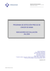 Informe evaluacion cancer mama 2009 pdf