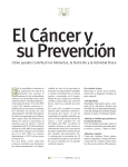 El cáncer y su prevención