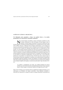 Léxico y gramática - Estudios de Lingüística del Español (ELiEs)