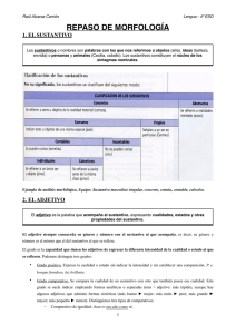 Repaso de morfología