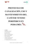cateter venoso periférico - Complejo Hospitalario Universitario de