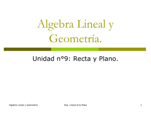 Algebra Lineal y Geometría.